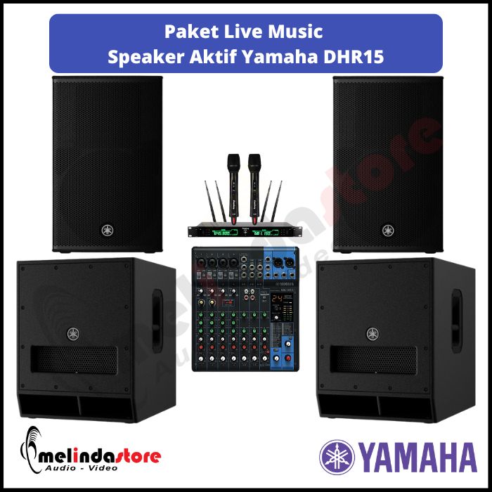 Paket Live Music Speaker Aktif Yamaha DHR15 Paket Live Music Speaker Aktif Yamaha DHR15